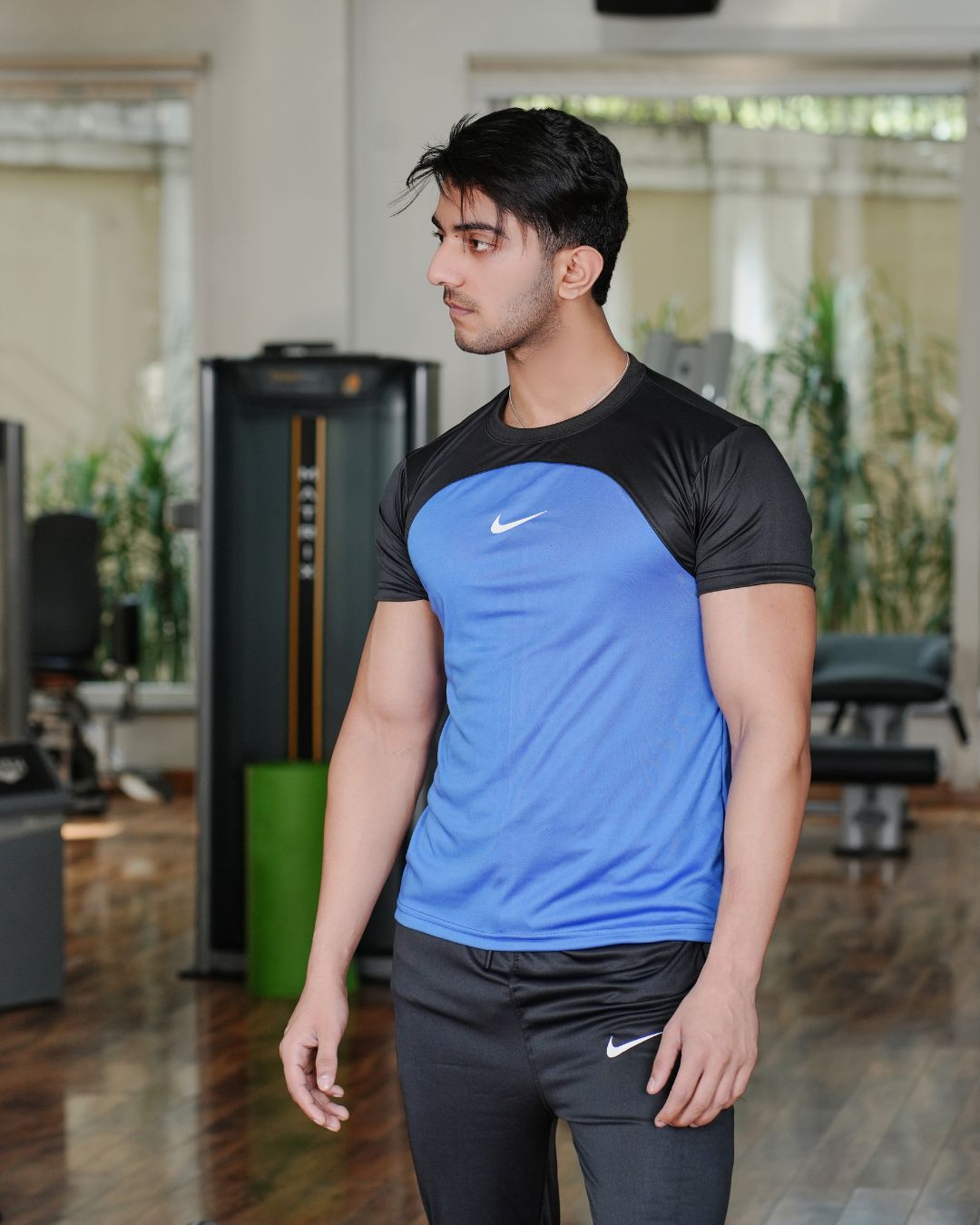 N-I-K-E Black & Blue Dri-Fit TwinSet T-shirt