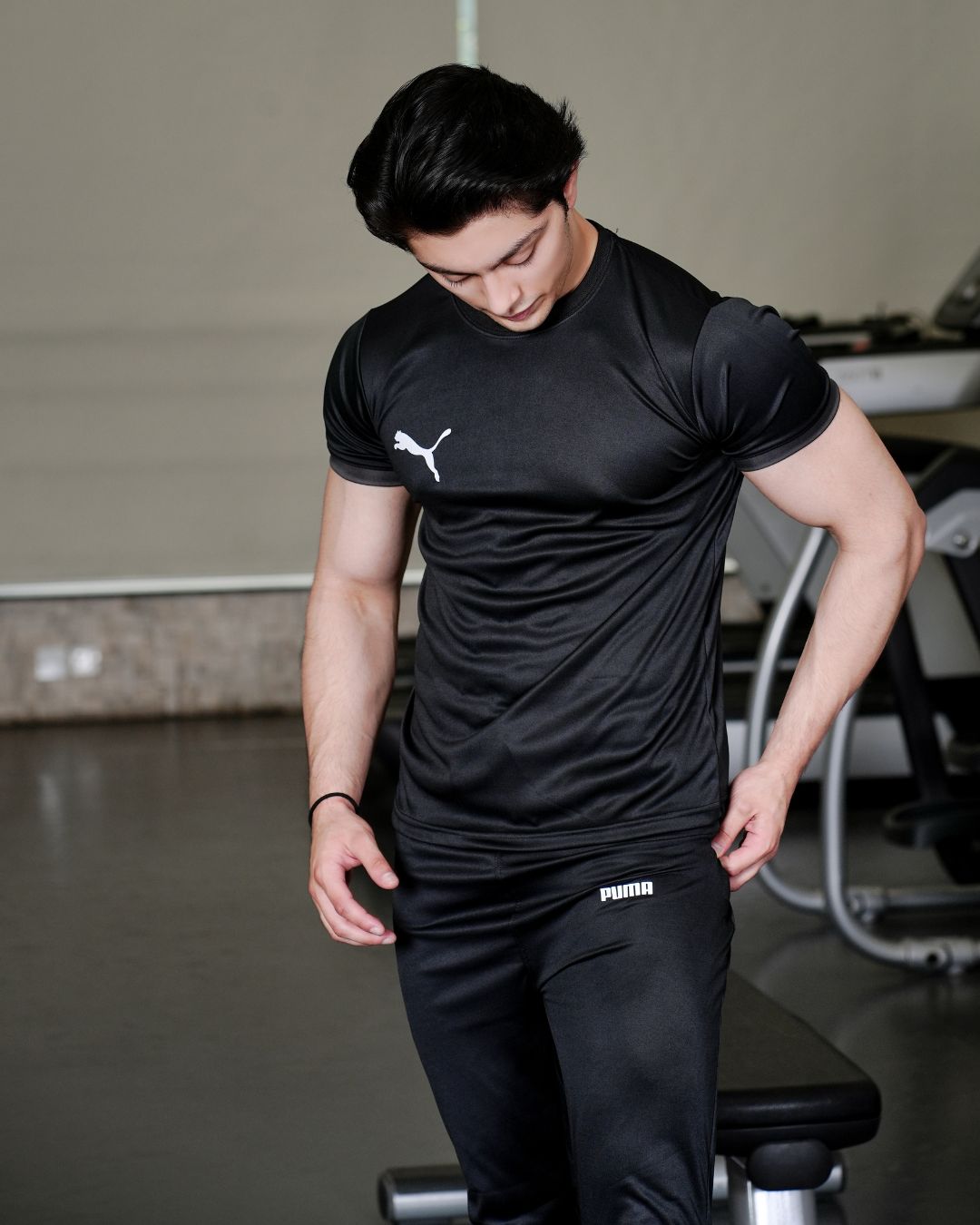 P-U-M-A Black Panther Black Dri-Fit T-Shirt