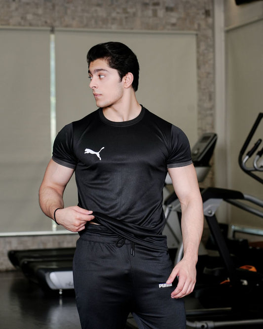 P-U-M-A Black Panther Black Dri-Fit T-Shirt