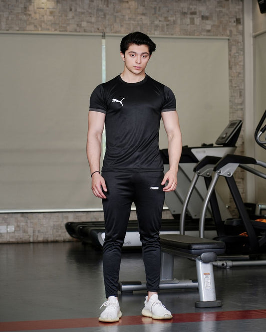 P-U-M-A Black Panther Black Dri-Fit Tracksuit