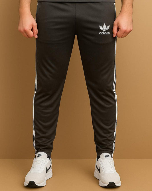 ADI Elegant Charcoal Tri-Line Dri-Fit Trouser