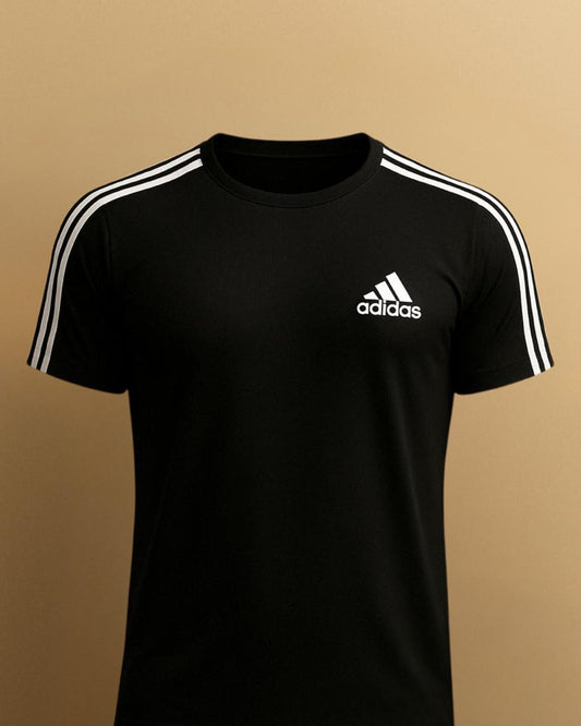 ADI HIGH-PERFORMANCE Black Dri-Fit Sports T-Shirt