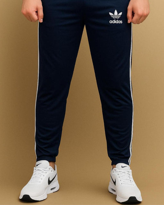 ADI Elegant Navy Blue Tri-Line Dri-Fit Trouser