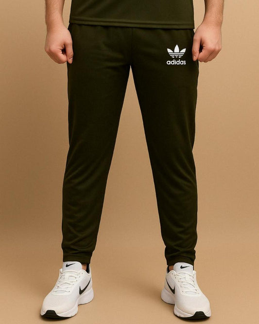 ADI OLIVE Green Dri-Fit Sports Trouser